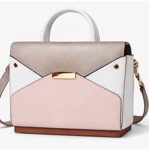 Dune Elegant Pink and White Handbag